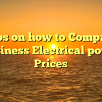 Tips on how to Compare Business Electrical power Prices